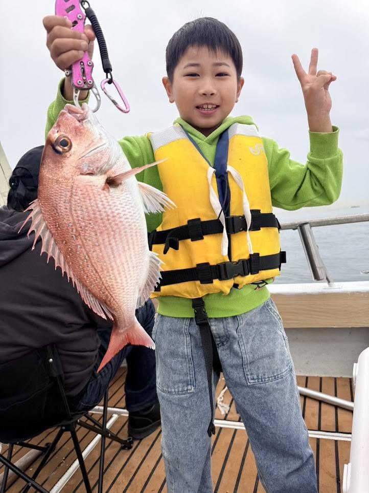 伊勢湾のタイラバで釣れた真鯛(マダイ)